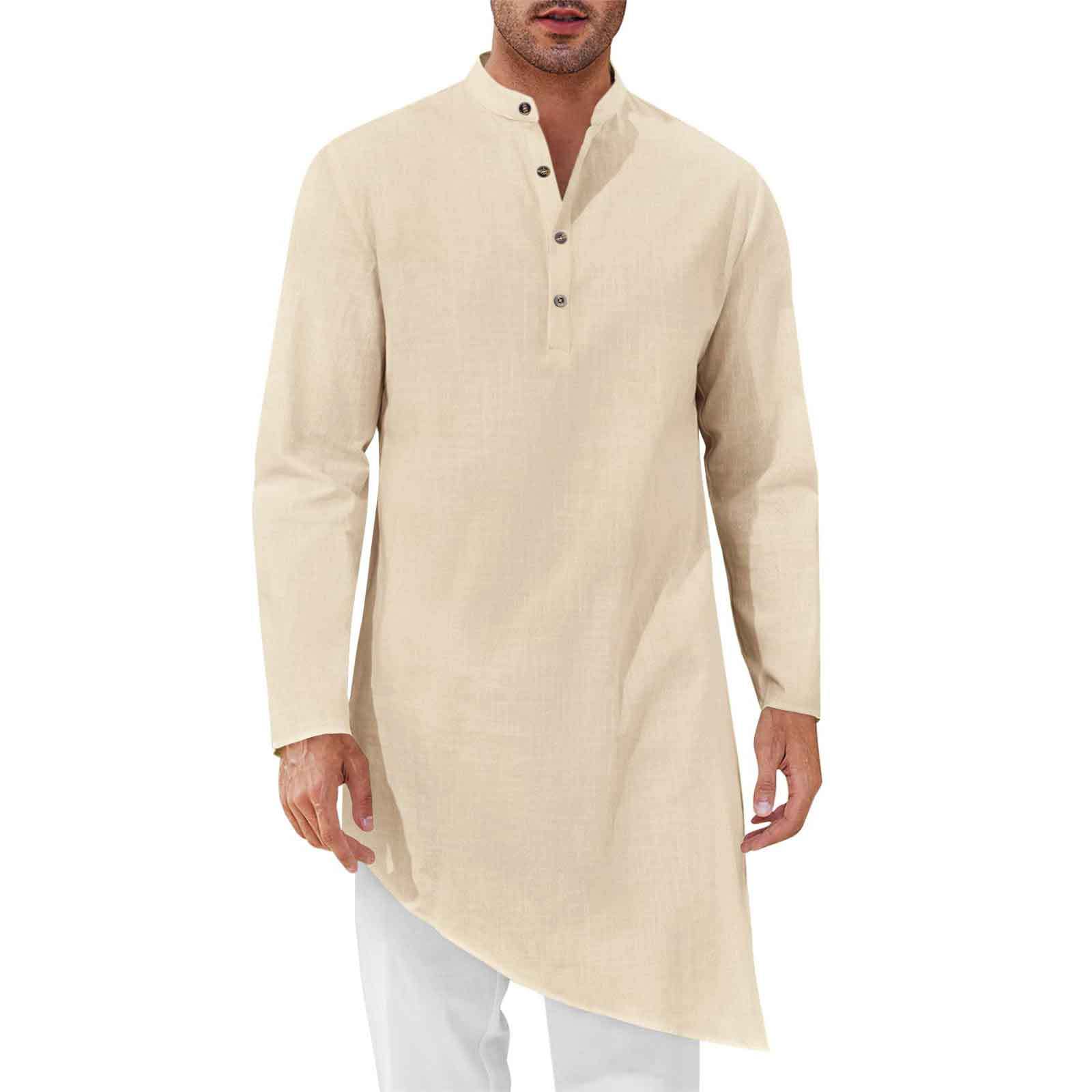 Minimalist Long Shirts Men's S - Kurta Men Cotton ulasan dan harga