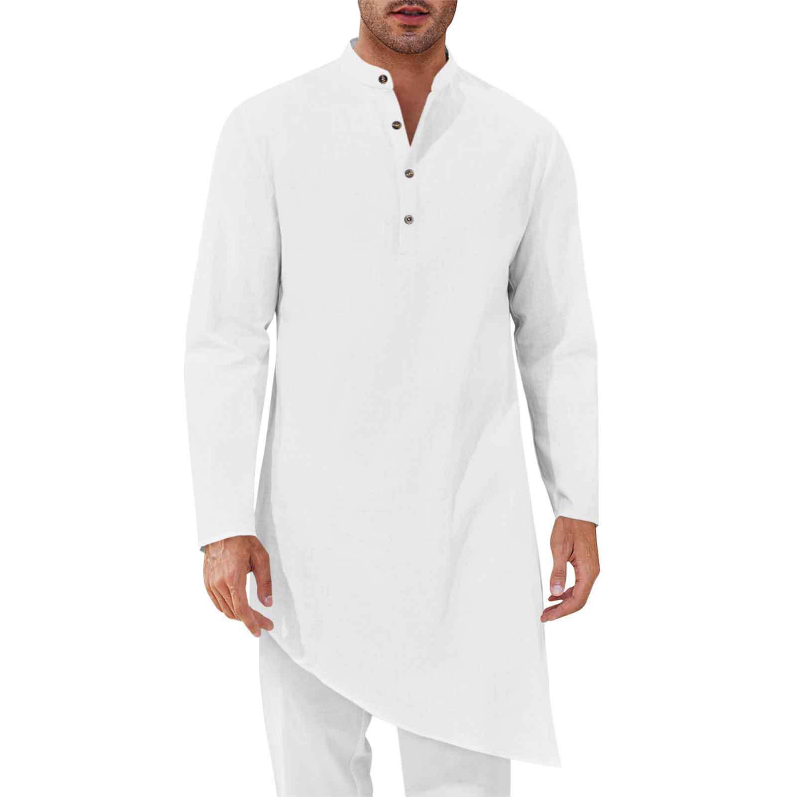 Minimalist Long Shirts Men's S - Kurta Men Cotton ulasan dan harga
