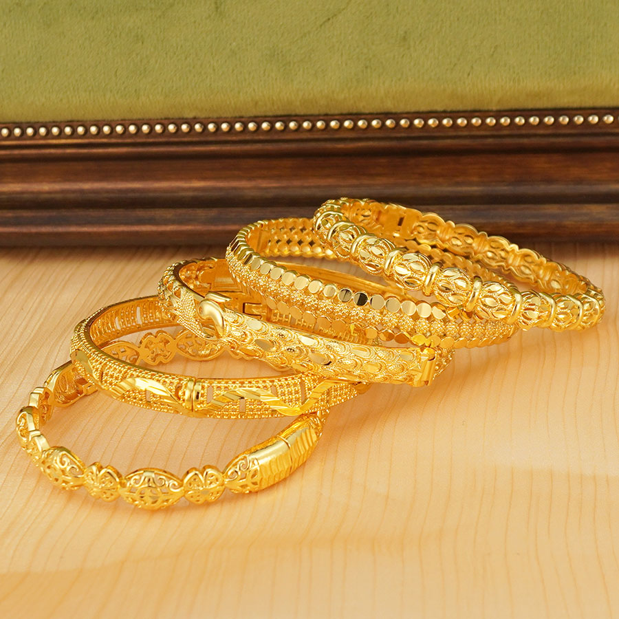 1Pcs Gold Tone Peacock Carved  - Ethnic Fashion Dubai ulasan dan harga
