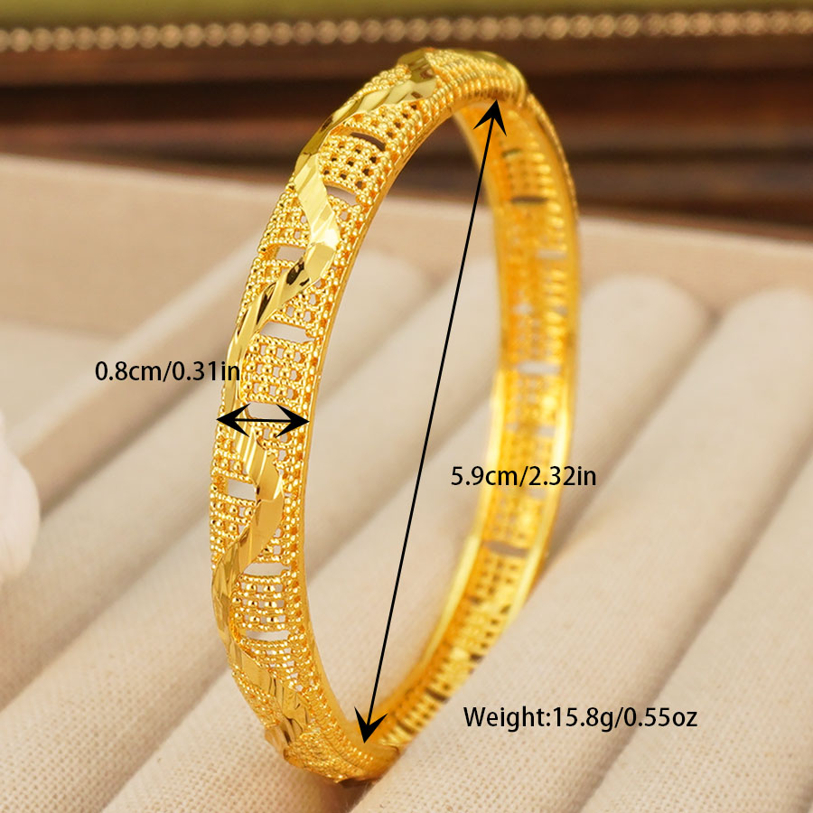 1Pcs Gold Tone Peacock Carved  - Ethnic Fashion Dubai ulasan dan harga