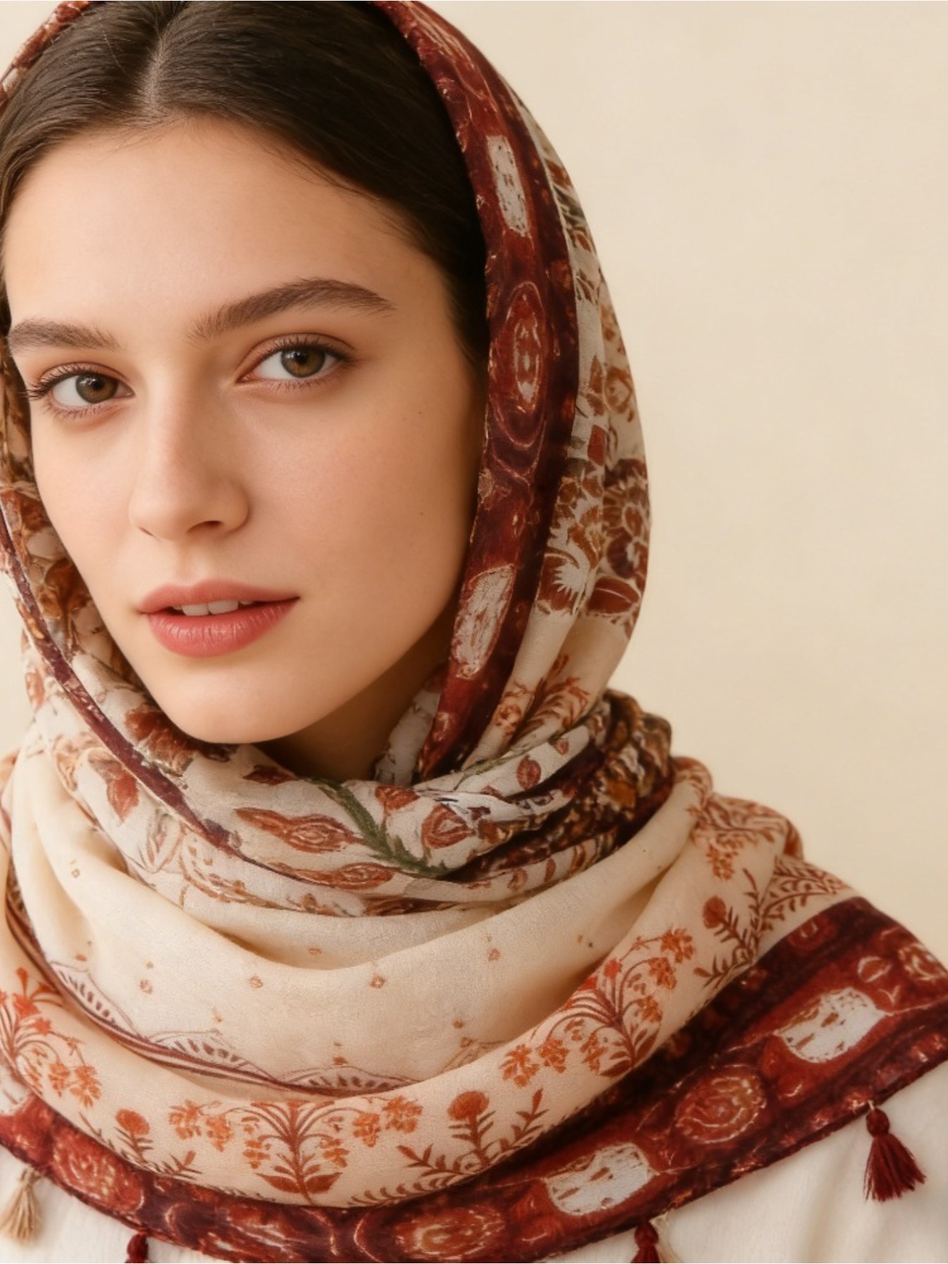 1Pc French retro printing atmo - Go Ethnic Fashion ulasan dan harga