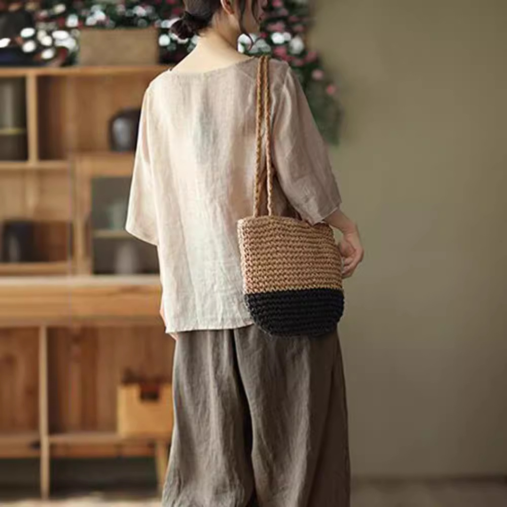 Plus Size Women's Summer Retro - New Ethnic Fashion ulasan dan harga