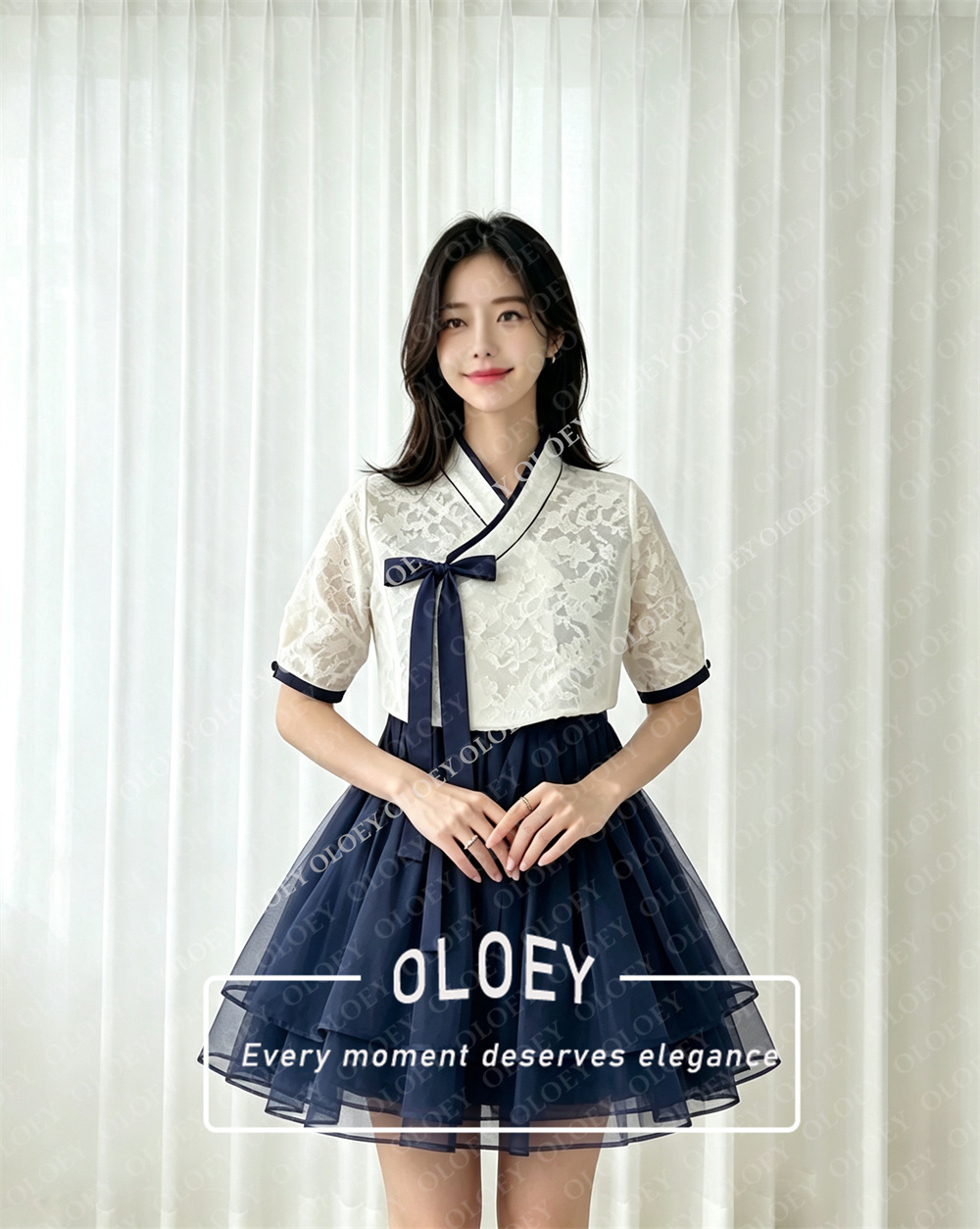 OLOEY Modern Black Short Conce - Hanbok Modern Set ulasan dan harga