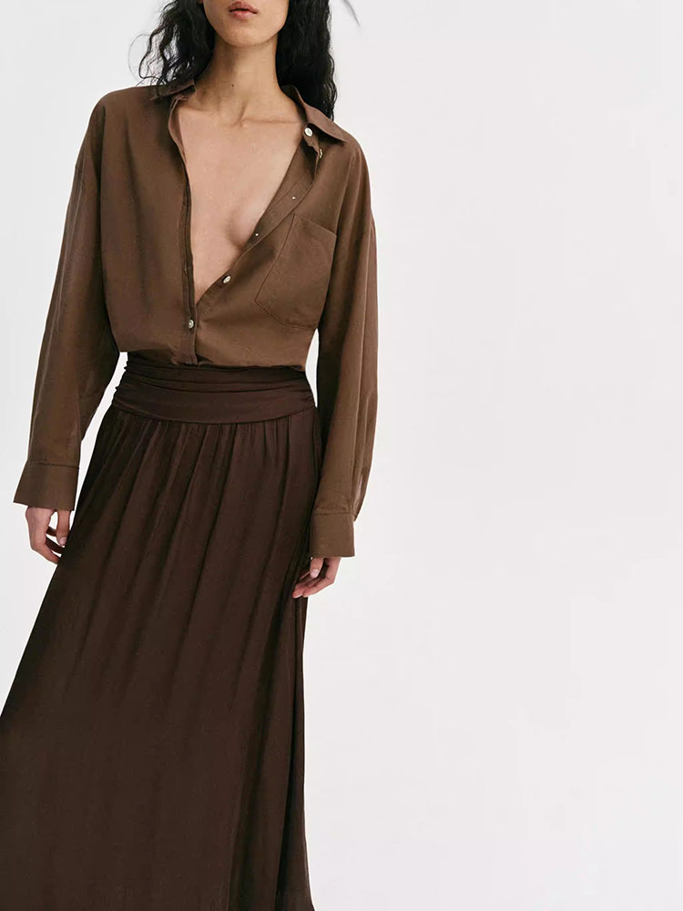 New Summer Women's Midi Skirt  - New Ethnic Fashion ulasan dan harga