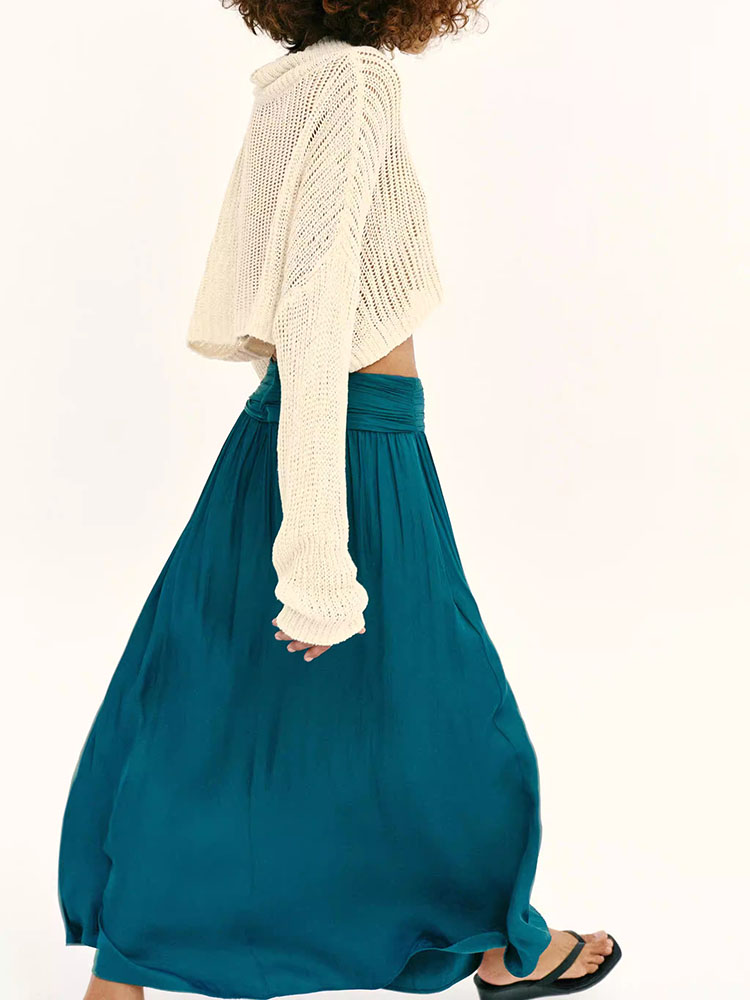 New Summer Women's Midi Skirt  - New Ethnic Fashion ulasan dan harga