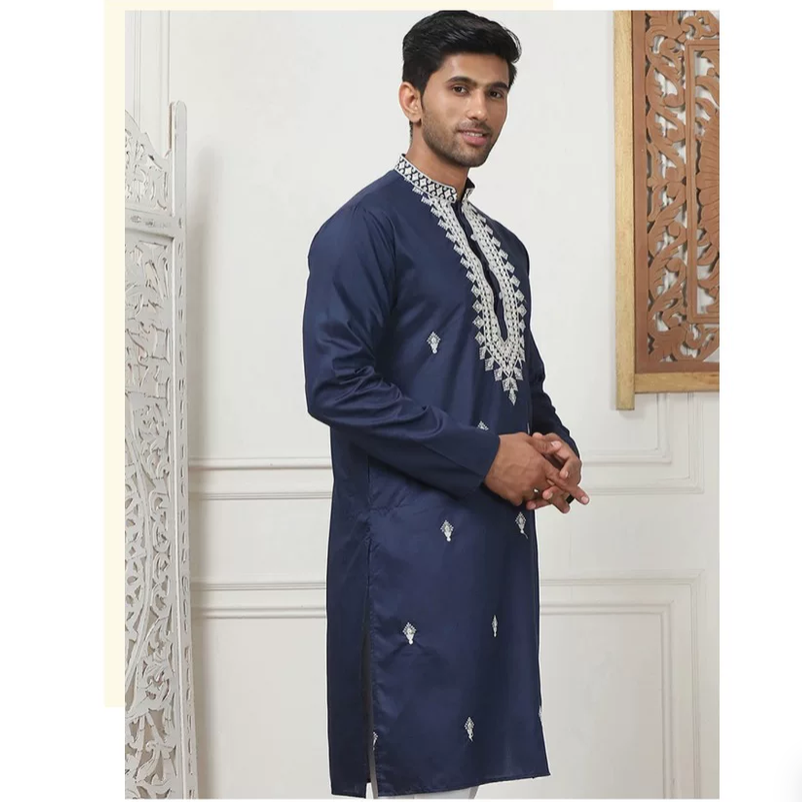 Indian ethnic style traditiona - Kurta Men Cotton ulasan dan harga