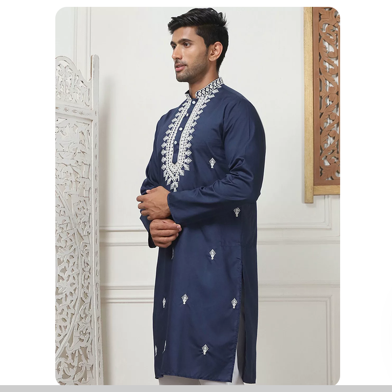 Indian ethnic style traditiona - Kurta Men Cotton ulasan dan harga