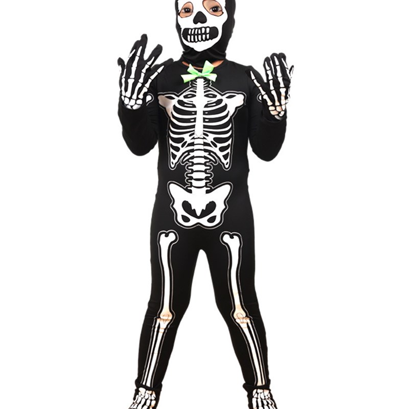 Black Glowing Skeleton Costume - Ethnic Clothing & Online Fashion Store Khaadi Pk ulasan dan harga