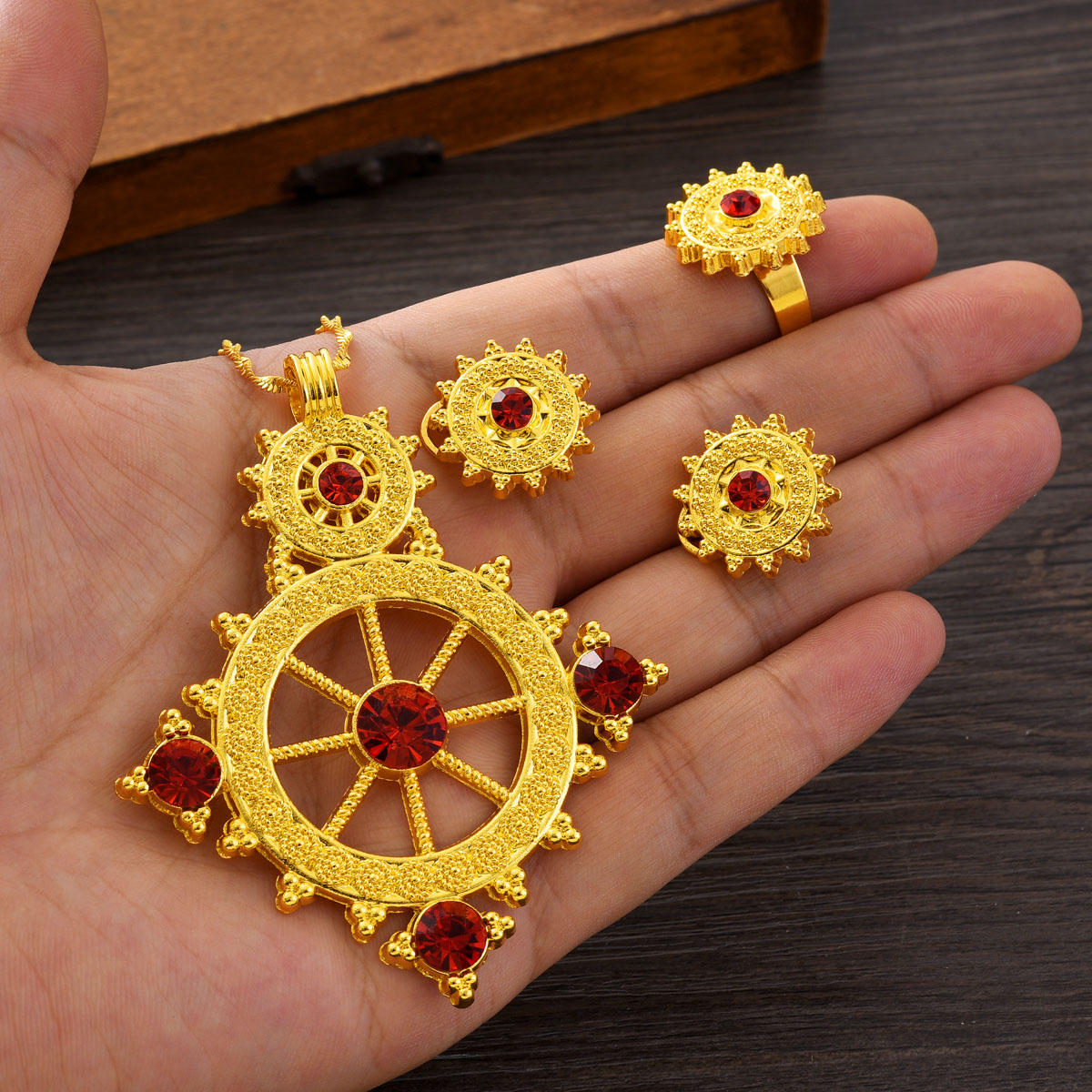 Dubai Africa Golden Color Cool - Ethnic Fashion Dubai ulasan dan harga