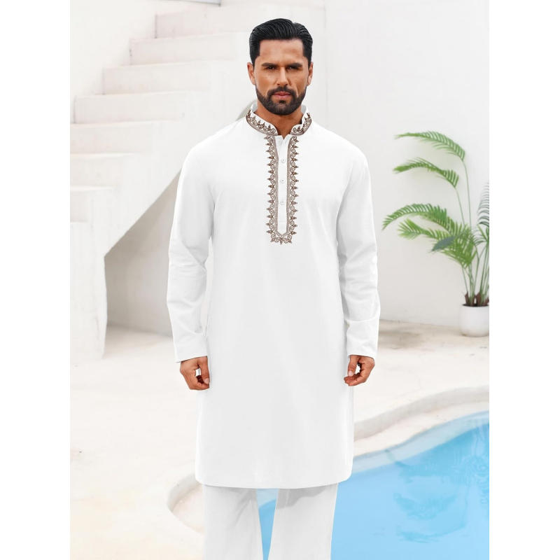 Mens Kaftan Thobe Cotton Henle - Kurta Men Cotton ulasan dan harga