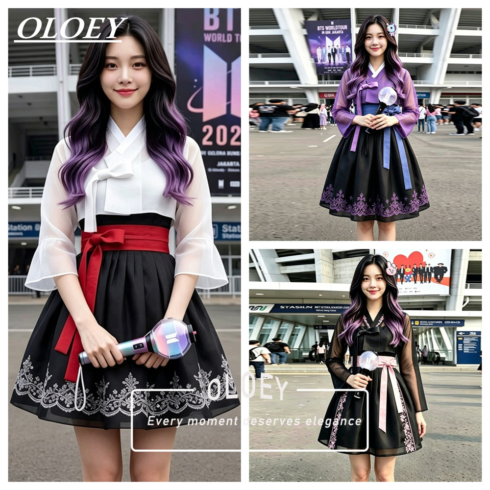 OLOEY Modern Appliques Short C - Hanbok Modern Set ulasan dan harga