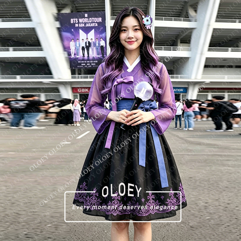 OLOEY Modern Appliques Short C - Hanbok Modern Set ulasan dan harga