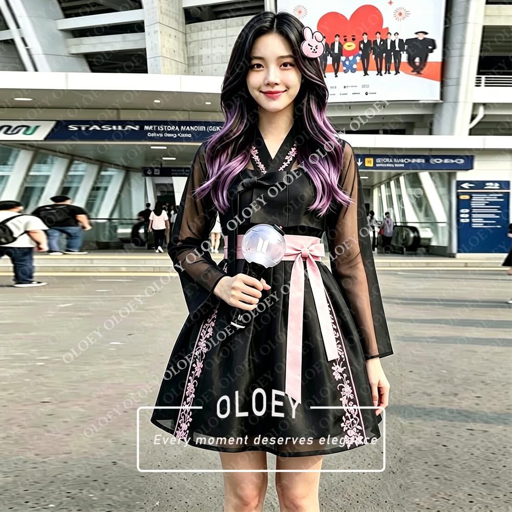 OLOEY Modern Appliques Short C - Hanbok Modern Set ulasan dan harga